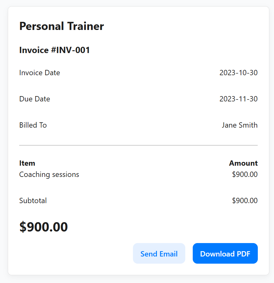 ZentraBill invoice dashboard preview